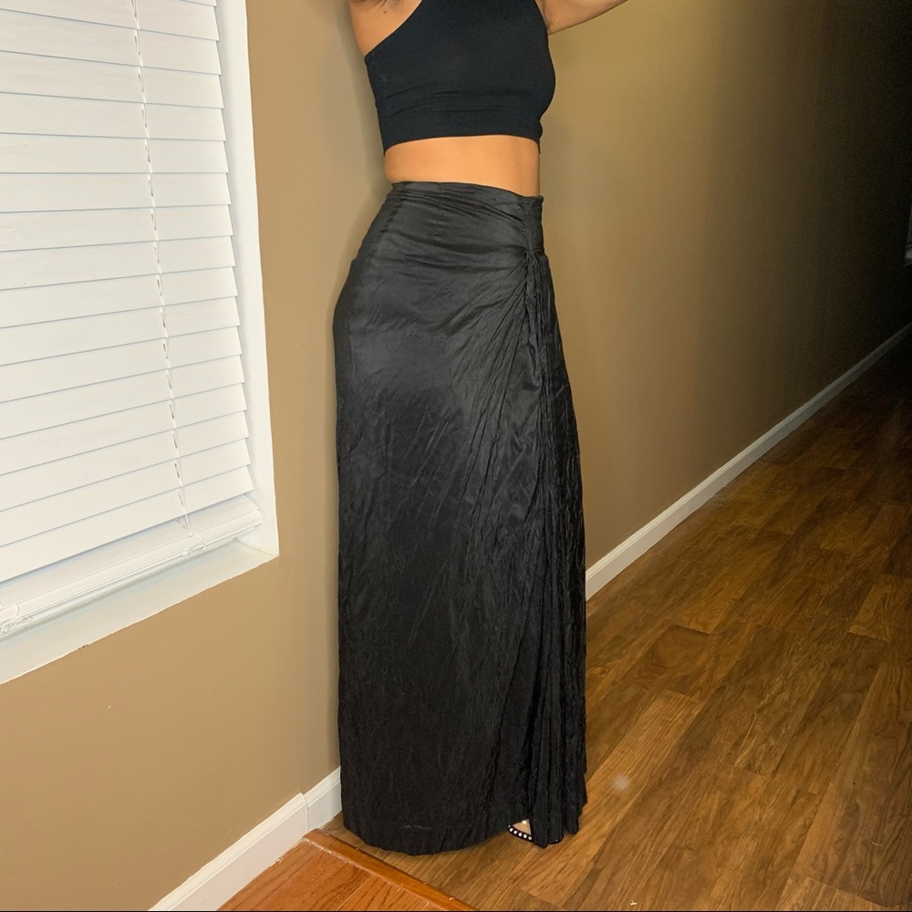 Pauw Amsterdam long black silk skirt